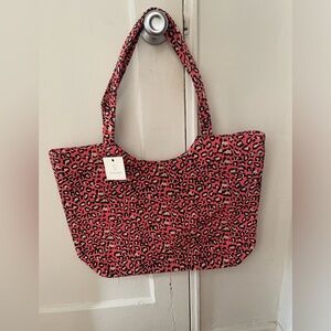 Pink Leopard Tote